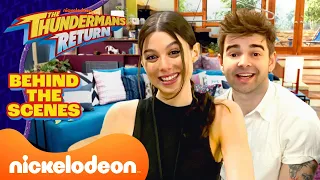 thundermans cast reunites u0026 reacts to the thundermans return movie set nickelodeon