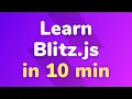 Build apps at lightning speed with Blitz js Blitz js Tutorial
