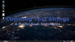 Counting text strings with a bash script in Linux