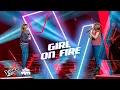 Download Lagu Lena \u0026 Sien - 'Girl On Fire' | Knockouts | The Voice Kids | VTM