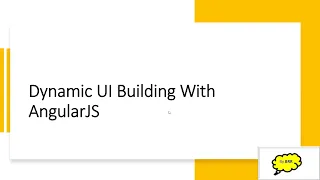 Building Dynamic UI with JSON field set and AngularJS