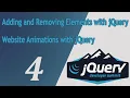 Learn JQuery Adding and Removing Elements with jQuery - Website Animations with jQuery