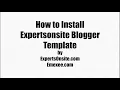 How to Install Experts Onsite Blogger Template Complete Guideline ExpertsOnsite