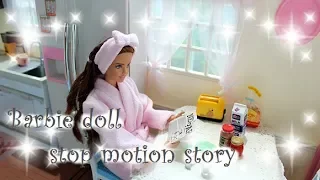 27 Barbie Stop Motion Story Daily Morning Routine 