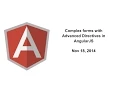 Complex forms with Advanced Directives in AngularJS