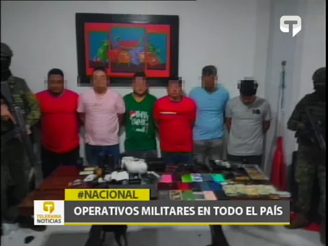 Operativos militares en todo el país