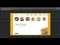 Food Shop web design