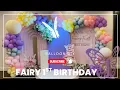 Fairy First Birt ay Decor Butterfly Birt ay DIY Fairy Themed Birt ay