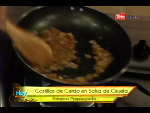 Costillas de cerdo en salsa de ciruela