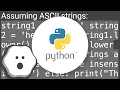 How do I do a case-insensitive string comparison