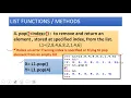 9 Python List Part 2 LIST FUNCTIONS