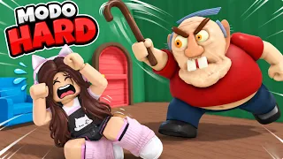 ESCAPE DO VOVÔ MALVADO NO MODO HARD!!! (Roblox Escape do Vovô Obby)