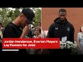 Download Lagu Jordan Henderson and Portuguese Everton Players Lay Flowers at Diogo Jota Memorial | AD1Z