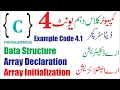 Data Structure unit 4 computer science Array Array Declaration Array Initialization