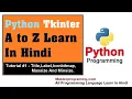 Python Tkinter title iconbitmap max and minsize - Tkinter Tutorial
