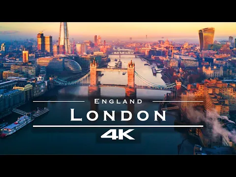 Download MP3 London, England 🇬🇧 - by drone [4K]