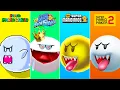 Evolution of Boo in Super Mario Games 1988-2021