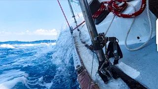 Learning to Sail Upwind