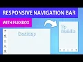 Responsive Side Navigation Bar with HTML CSS Flexbox Navbar
