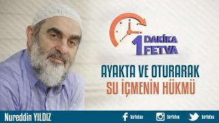 Ayakta ve Oturarak Su İçmenin Hükmü