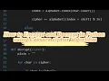 How to Encrypt and Decrypt in Python using Caesars cipher algorithm
