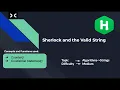 Sherlock and the Valid String HackerRank Algorithms String