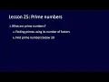 Python Challenge for ALL Lesson 25 Finding prime numbers