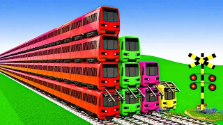 【踏切アニメ】あぶない電車 TRAIN 2026 Climping Pynamid | Railroad Crossing Animation #train #1million