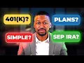 Retirement Plans for Beginners in Business Solo 401k SEP IRA Roth SIMPLE etc FREE Course