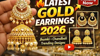 Latest Gold Jhumki & Chandbali Earrings Designs 2026 | Trending Bridal Jewellery | #todayfashion