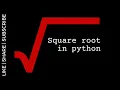 Find the square root of a number in 20 seconds