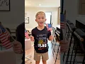 Levi teaches Ivy about the American Flag