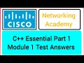 Cisco Programming Essential in C Part 1 Module 1 Test