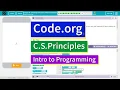 Creating Functions with Parameters Lesson 8 15 Tutorial with Answers Code org CS Principles