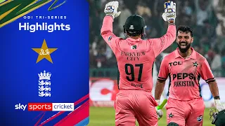 Shadab Khan HEROICS snatches victory from England! | Pakistan vs England | ODI tri-series highlights