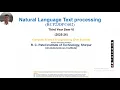 Unit 1 Lecture 1 Natural Language Text Processing CSEDSRCPITShirpur