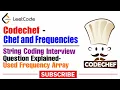 Codechef - Chef and Frequencies