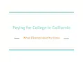 Paying for College Everything Families Need to Know