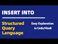 INSERT INTO Structured Query Language