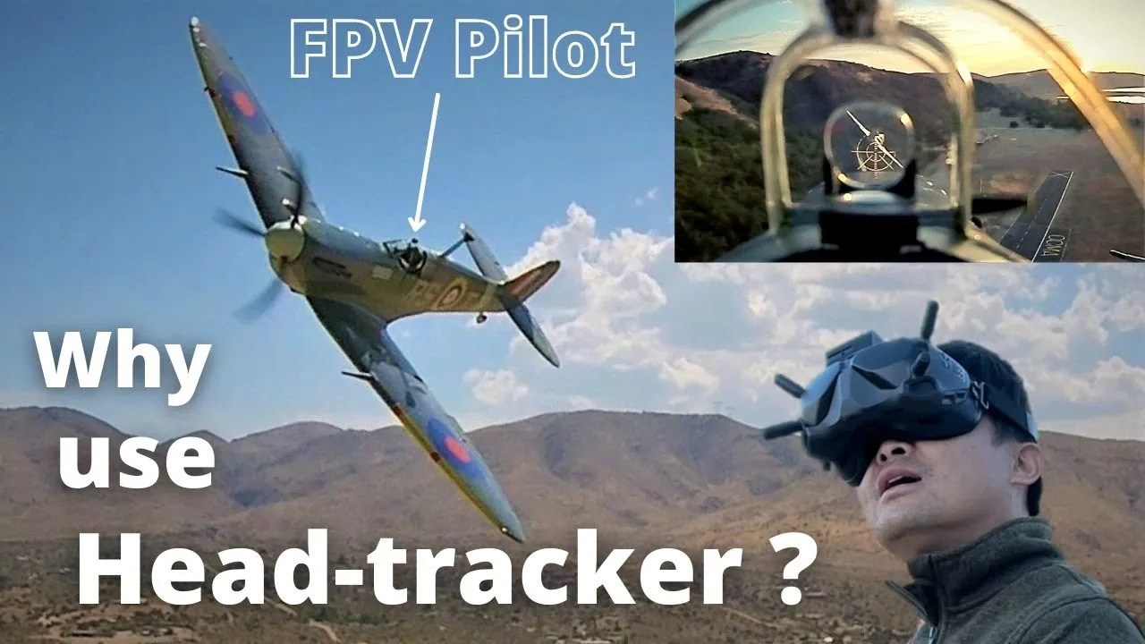 💥Head-tracking FPV Flying from RC Spitfire Cockpit