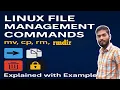 Linux File Management Commands cp rm rmdir Explained with Examples Linux commands in hindi