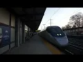 Amtrak Boston MA bound Acela Express Power Car entering Metropark NJ