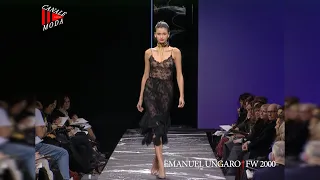 emanuel ungaro fall winter 2000 paris 4k canale moda