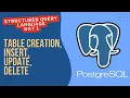 PostgreSQL Day 1 - Table Creation Insert Update Delete in PG Admin