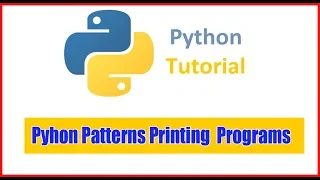 Python Pattern Printing Programs How to Print Alphabet Symbols General Introduction