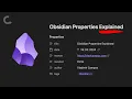 Obsidian Properties Explained how-to for beginners
