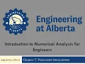 Chapter 7 Polynomial Interpolation Part 2 - Newton Interpolating Polynomials