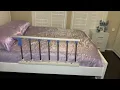 Foldable Bed Rails for Elderly Adults Folding Bed Guard Rails for Seniors Review and Installation