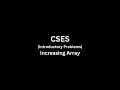 CSES-Introductory Problems - Increasing Array
