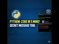 Python Tutorial for Beginners Build a Secret Message Tool Hinglish